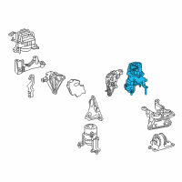 OEM 2020 Toyota Camry Rear Mount Diagram - 12371-F0011