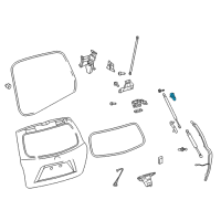 OEM 2012 Toyota Highlander Lift Cylinder Upper Bracket Diagram - 68946-48010