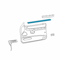 OEM 1999 Mercury Mountaineer Belt Weatherstrip Diagram - F1TZ7821457A