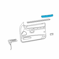 OEM 1996 Ford Explorer Door Armrest Diagram - F5TZ7824100AAD