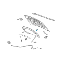 OEM 2001 Oldsmobile Aurora Strut Rod Stud Diagram - 11609978