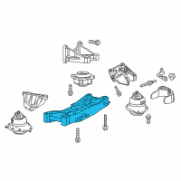 OEM Dodge Challenger CROSSMEMBER-Transmission Diagram - 4578055AE