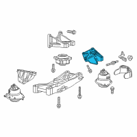 OEM 2017 Dodge Challenger Bracket-Engine Mount Diagram - 4855024AC