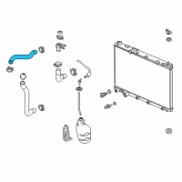 OEM 2017 Honda CR-V Hose, Water (Upper) Diagram - 19501-5PH-A00