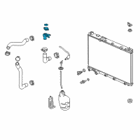 OEM Honda Filler Assy., Water Diagram - 19050-5PH-A01