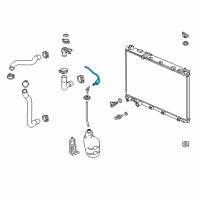 OEM 2018 Honda CR-V Hose B, Reserve Tank Diagram - 19104-5PH-A01