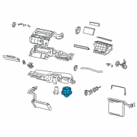 OEM 2010 Toyota Tacoma Blower Motor Diagram - 87103-04044