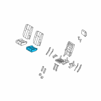 OEM 2009 Ford Expedition Seat Cushion Pad Diagram - 7L1Z-7863840-A