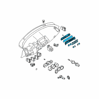 OEM Nissan Maxima Control Assembly-Air Conditioner, Auto Diagram - 27500-7Y010