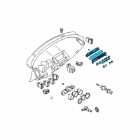 OEM 2006 Nissan Maxima Control Assembly-Air Conditioner, Auto Diagram - 27500-7Y010