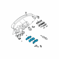 OEM 2006 Nissan Maxima Instrument Cluster Diagram - 24810-ZK005