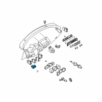 OEM 2006 Nissan Maxima Switch Assy-Mirror Control Diagram - 25570-CR900