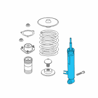 OEM 2019 BMW X6 Rear Left Shock Absorber Diagram - 33-52-6-867-875