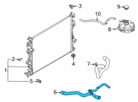 OEM 2020 Ford Escape HOSE - RADIATOR Diagram - LX6Z-8260-J