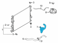 OEM 2021 Ford Escape HOSE - RADIATOR Diagram - LX6Z-8286-H