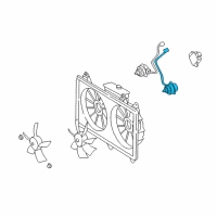 OEM 2002 Lexus LS430 Motor, Cooling Fan Diagram - 16363-50030