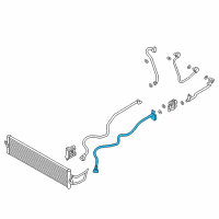 OEM BMW Trans.Oil Cooler Line Return Front Diagram - 17-22-8-482-758