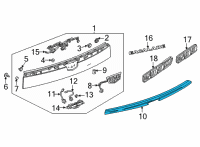 OEM Cadillac Escalade Applique Diagram - 84723593