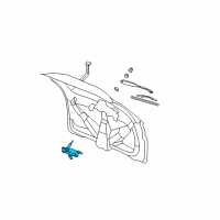 OEM 2004 Buick Rendezvous Rear Motor Diagram - 10422078