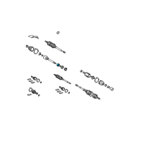 OEM Toyota Highlander Stub Shaft Bearing Diagram - 90080-36133