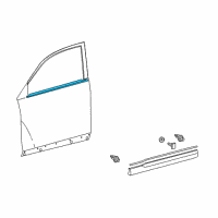 OEM 2008 Toyota Highlander Belt Molding Diagram - 75720-0E040