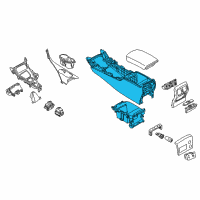 OEM Infiniti Q50 Body-Console Diagram - 96911-6HL0B
