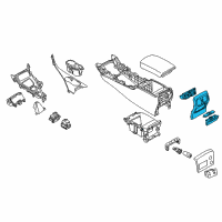 OEM 2015 Infiniti Q50 Finisher-Console Box Diagram - 96930-4GA1A