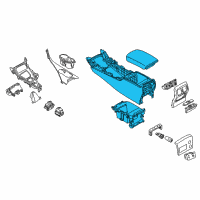 OEM Infiniti Q50 Box Assy-Console, Center Diagram - 96910-4GA0A