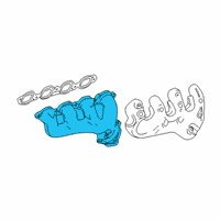 OEM Chevrolet Silverado 1500 Exhaust Manifold Diagram - 12668118