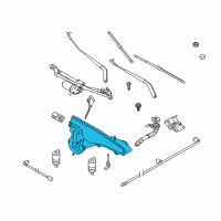 OEM 2010 BMW X6 Washer Fluid Reservoir Diagram - 61-67-7-191-000