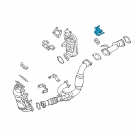 OEM 2017 Ram ProMaster 1500 Bracket-Exhaust Hanger Diagram - 68193158AA