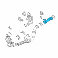 OEM 2016 Ram ProMaster 1500 Front Exhaust Pipe Diagram - 68192884AB