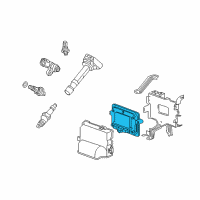 OEM Acura ZDX Control Module, Engine (Rewritable) Diagram - 37820-RP6-A01