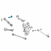 OEM Toyota Mirai Rear Lower Control Arm Adjust Bolt Diagram - 48709-11020