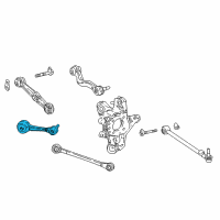 OEM 2021 Lexus LC500h Rear Suspension Arm Assembly, Upper No.1 Diagram - 48710-11010