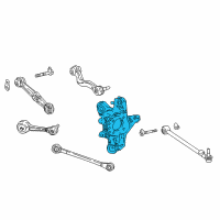 OEM 2022 Lexus LC500 Carrier Sub-Assembly, Rear Diagram - 42305-11010