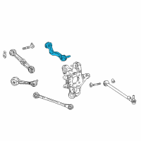 OEM 2019 Lexus LC500h Rear Right Upper Control Arm Assembly Diagram - 48770-11010
