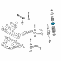 OEM 2015 BMW X3 Upper Spring Pad Diagram - 31-33-6-798-834