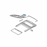 OEM Ford Fiesta Glass Weatherstrip Diagram - YS4Z-6151884-AA