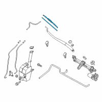 OEM 2012 Hyundai Sonata WIPER Blade 26 Diagram - 99H09-AKA26-C