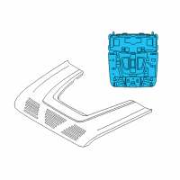 OEM BMW X6 HEADLINER CONTROL MODULE Diagram - 61-31-5-A0F-1F6