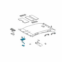 OEM 2005 Toyota Avalon Map Lamp Assembly Diagram - 63650-AC032-B1