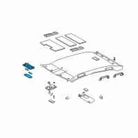 OEM 2008 Toyota Avalon Dome Lamp Assembly Diagram - 81250-AC030-B0