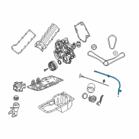 OEM 2000 Dodge Dakota Tube-Engine Oil Indicator Diagram - 53021188AA