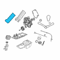 OEM 2000 Dodge Durango Gasket-Valve Cover Diagram - 53020878