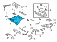 OEM 2022 Lexus LC500 Pan, Ctr Floor L/BOL Diagram - 58211-11904