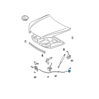 OEM 2003 Toyota Highlander Release Handle Diagram - 53611-AA010-C0