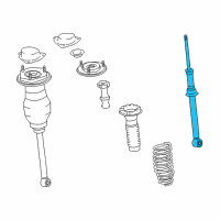 OEM 2002 Lexus LS430 ABSORBER Set, Rear Diagram - 48530-80241