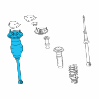 OEM 2003 Lexus LS430 Cylinder Assy, Pneumatic, Rear RH W/Shock Absorber Diagram - 48080-50110