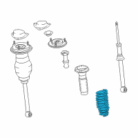 OEM 2002 Lexus LS430 Spring, Coil, Rear Diagram - 48231-50170